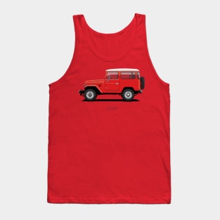 Land Cruiser FJ40 HardTop Red Tank Top